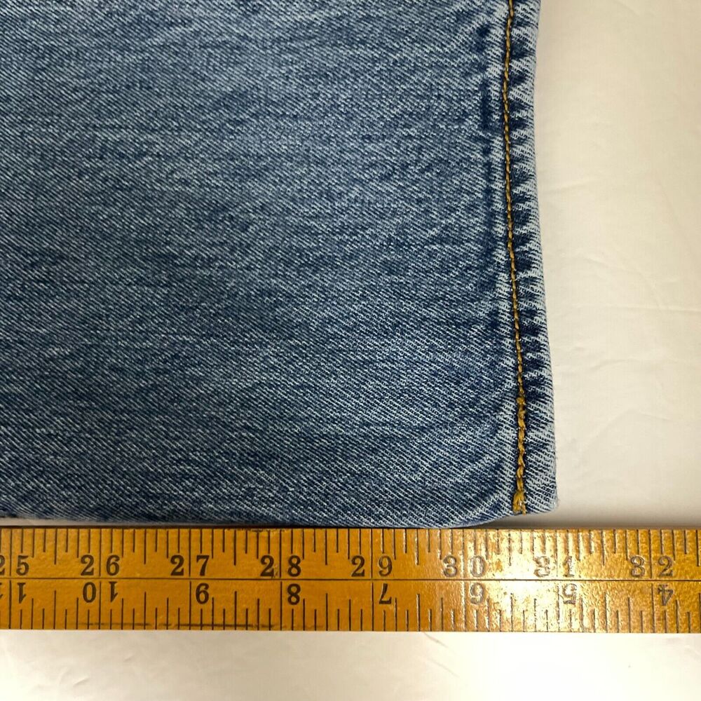 Levis 501 Jeans 32x31* Blue Straight Button Fly American Medium Denim Mens - Picture 8 of 10